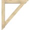 Ekena Millwork Traditional Traditional Rough Sawn Bracket w/ Offset Brace, Douglas Fir, 6"W x 34"D x 38"H BKT0604X34X38TRA01RDF - alternate 4